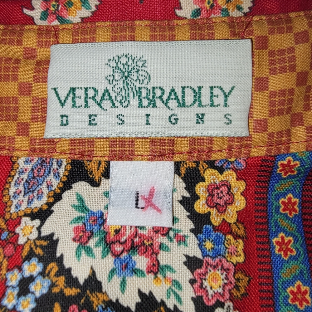 VTG NWT Vera Bradley Designs Button-Front Shirt Size L - Picture 9 of 11